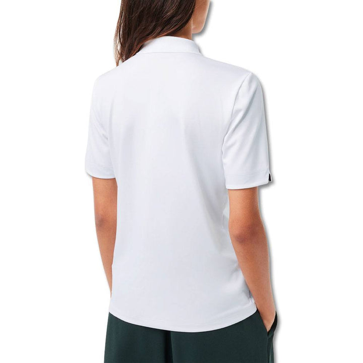 Lacoste Sport Breathable Stretch Golf Polo White/Navy Blue - SS23 Women
