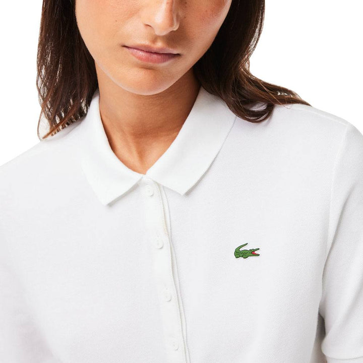 Lacoste Sport Slim Fit Organic Cotton Golf Polo White - SS23 Women