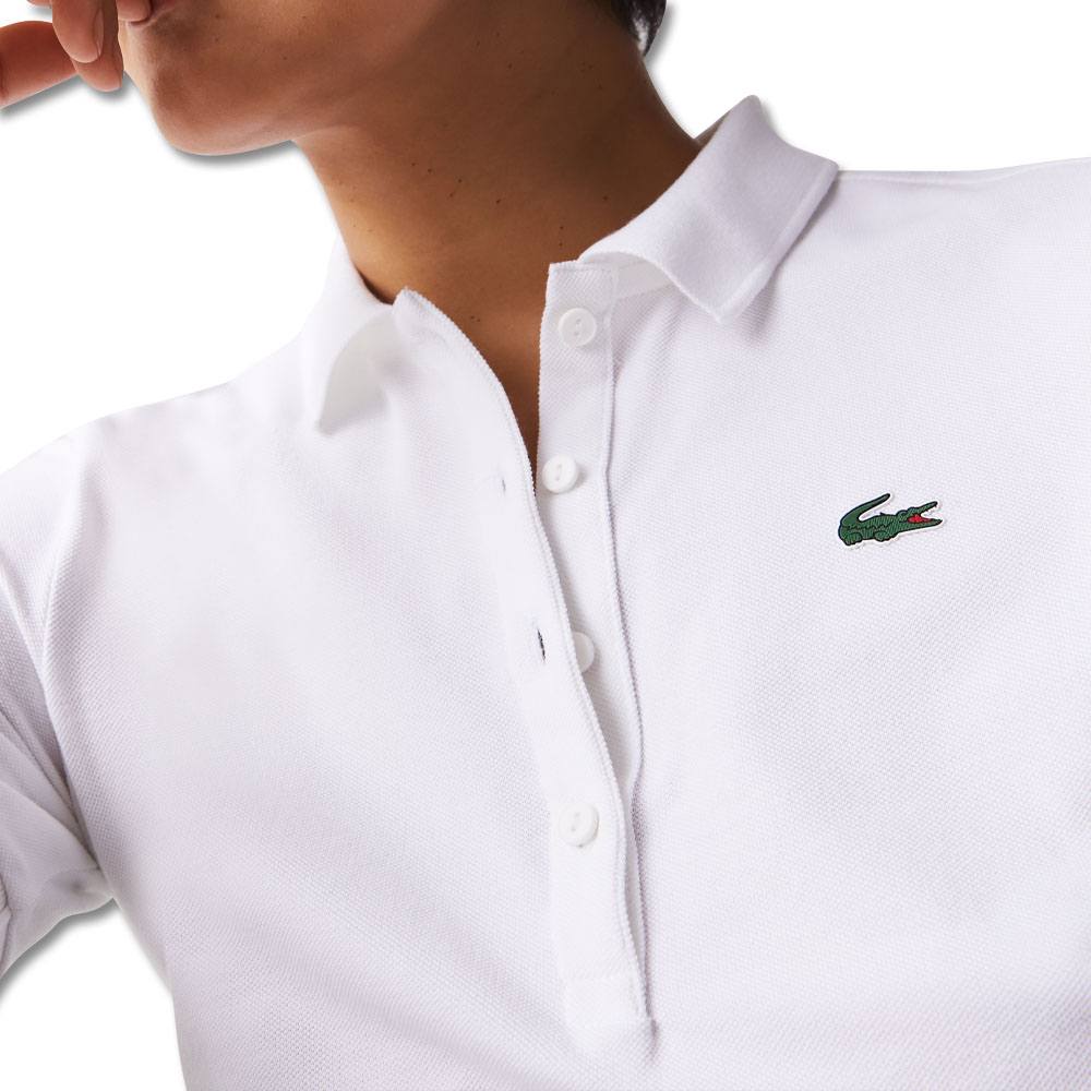 Lacoste Sport Slim Fit Organic Cotton Golf Polo White