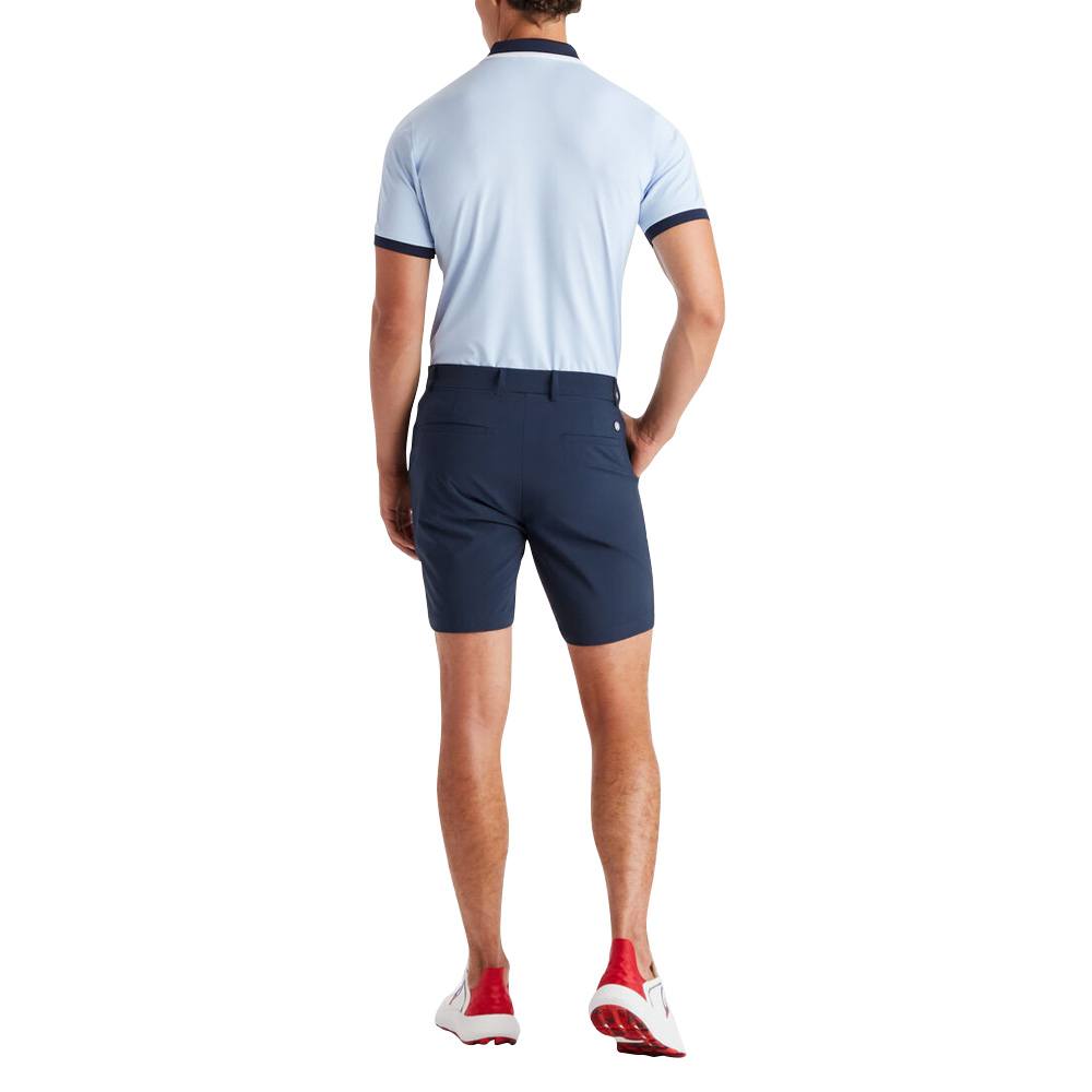 Gfore Embossed Logo Rib Collar Quarter Zip Tech Pique Golf Polo 2023
