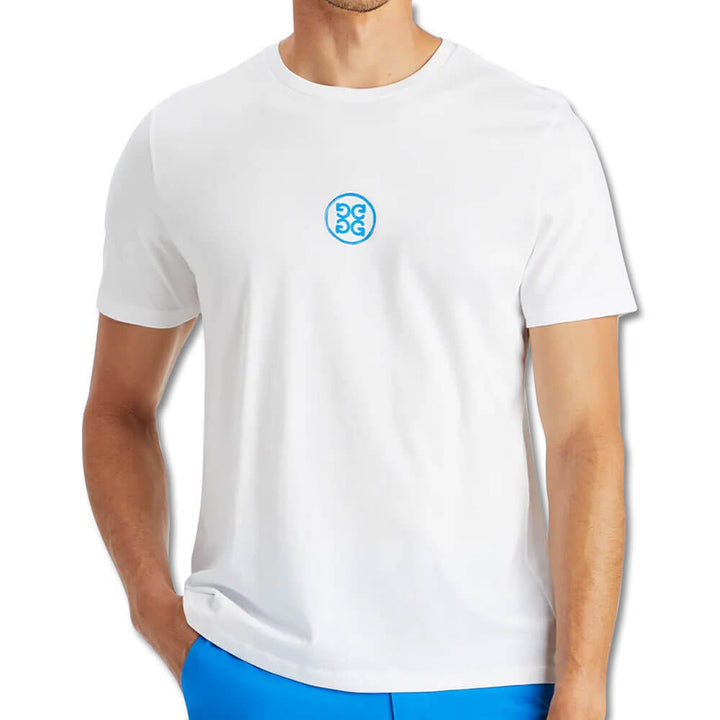 Gfore Apres Cotton Tee Golf T-Shirt Snow - 23 Men