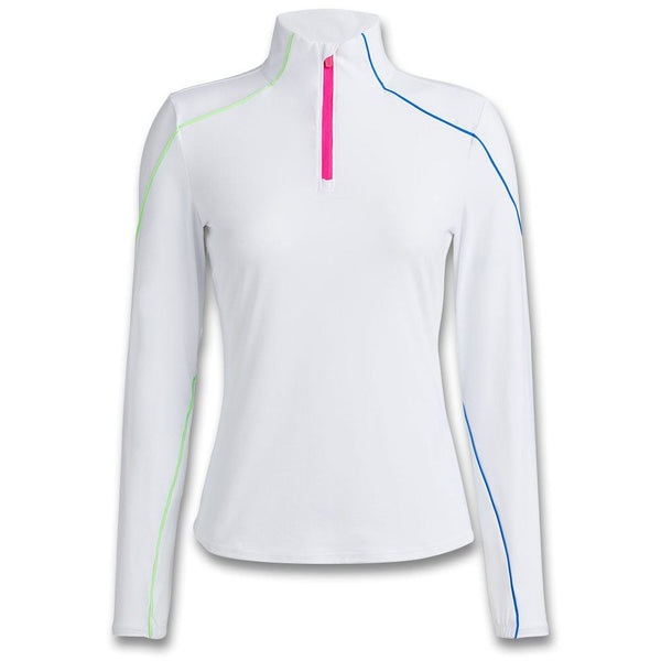 Gfore Colour Block Sun Shield Silky Tech Nylon Golf Baselayer Snow - FA23 Women