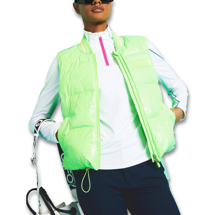 Gfore Colour Block Sun Shield Silky Tech Nylon Golf Baselayer Snow - FA23 Women
