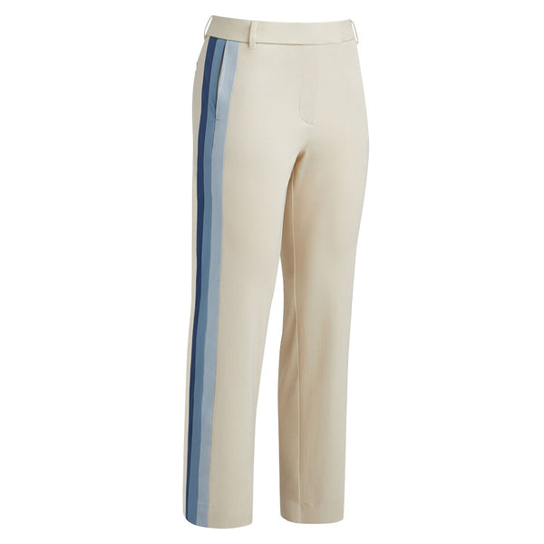 Gfore Side Stripe Stretch Technical Twill Golf Pants Stone/Blue - FA23 Women