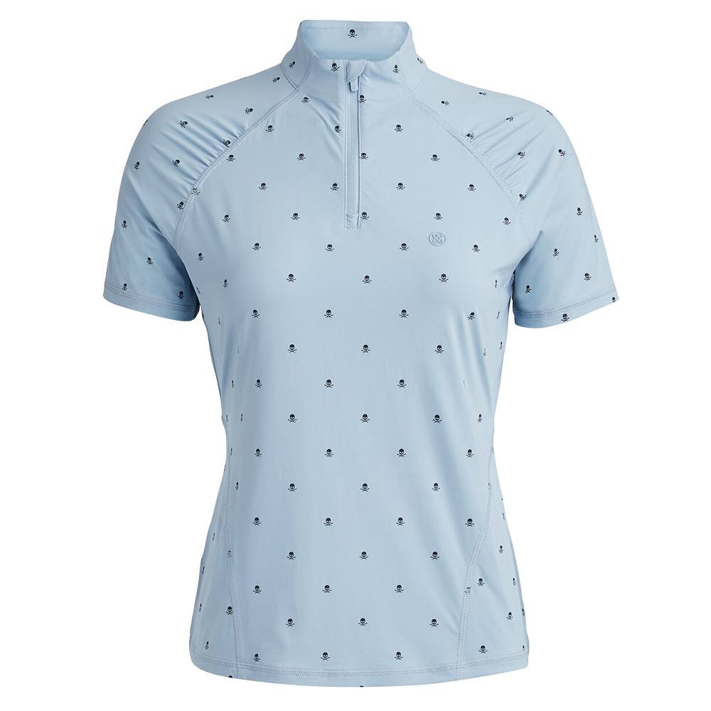 激レアFR2 GOLF / Stretch Nylon Pullover Gfore Skull & T's Silky Tech Nylon Golf Pullover Drizzle - FA23