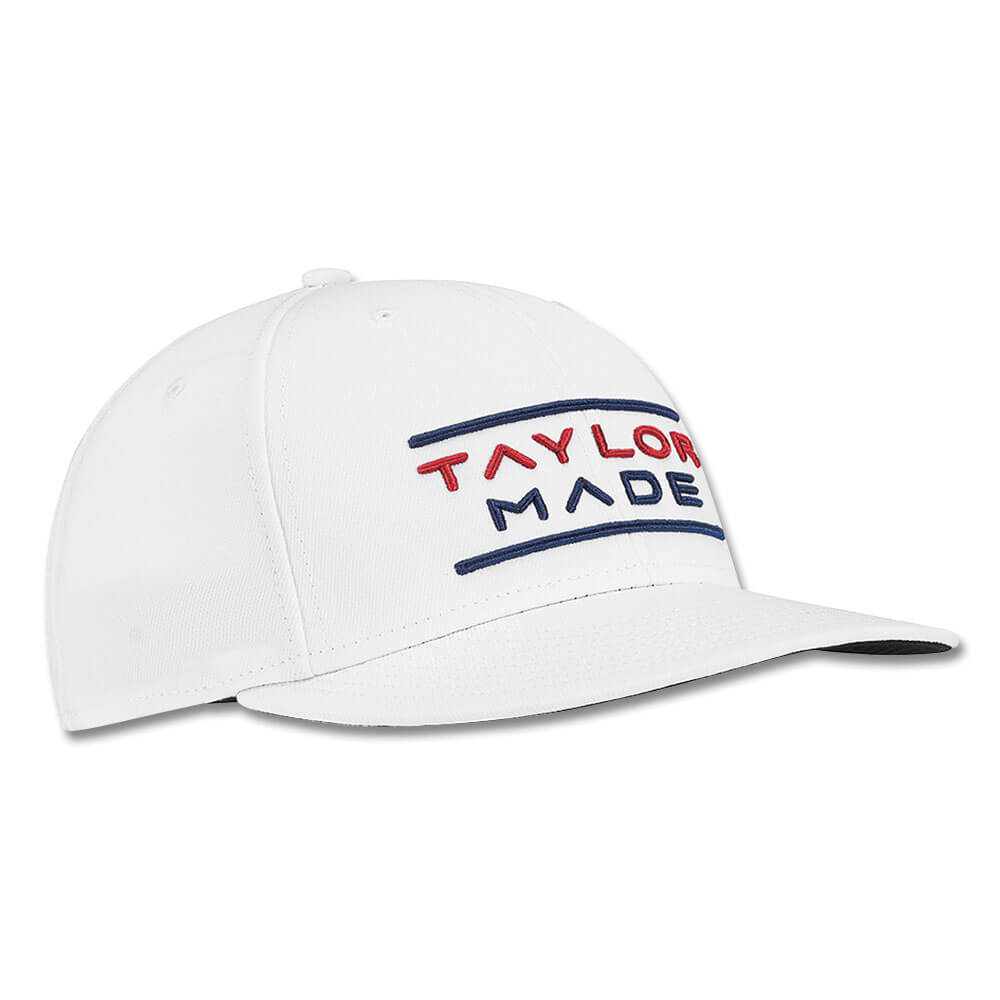 TaylorMade Stretchfit Flatbill Hat Golf Cap 2023