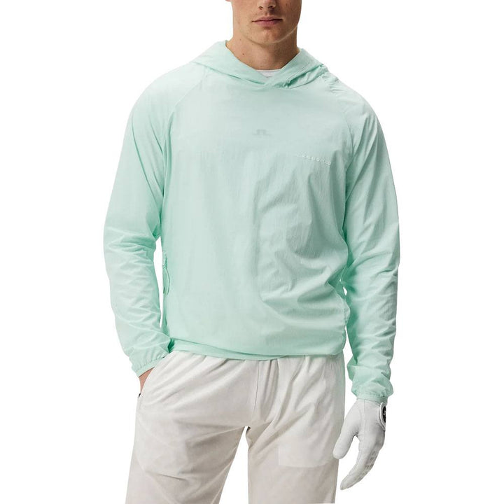 J.Lindeberg Arron Stretch Wind Hoodie Golf Jacket Honeydew - SS23
