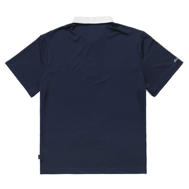 Malbon Trophy Baldwin Mesh Golf Polo Navy - 23 Men
