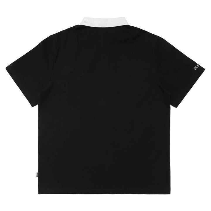 Malbon Roses Baldwin Golf Polo Black - 23 Men