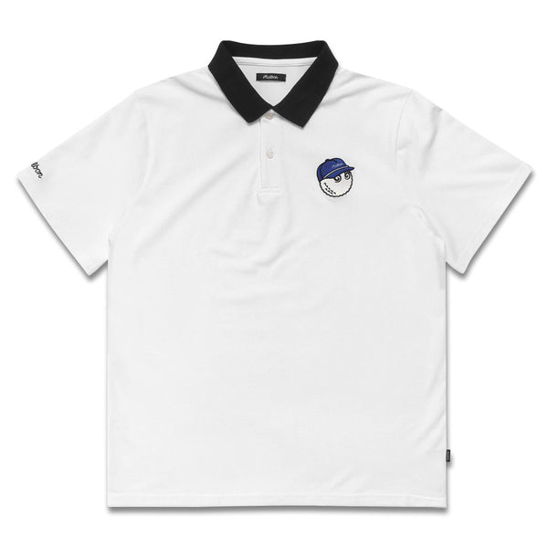 Malbon Roses Baldwin Golf Polo White - 23 Men