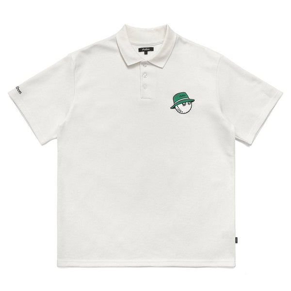 Malbon Caddy Cooper Golf Polo Bone - 23 Men
