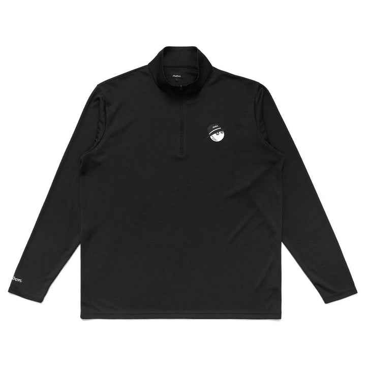 Malbon Performance 1/4 Zip Golf Pullover Black - FW23