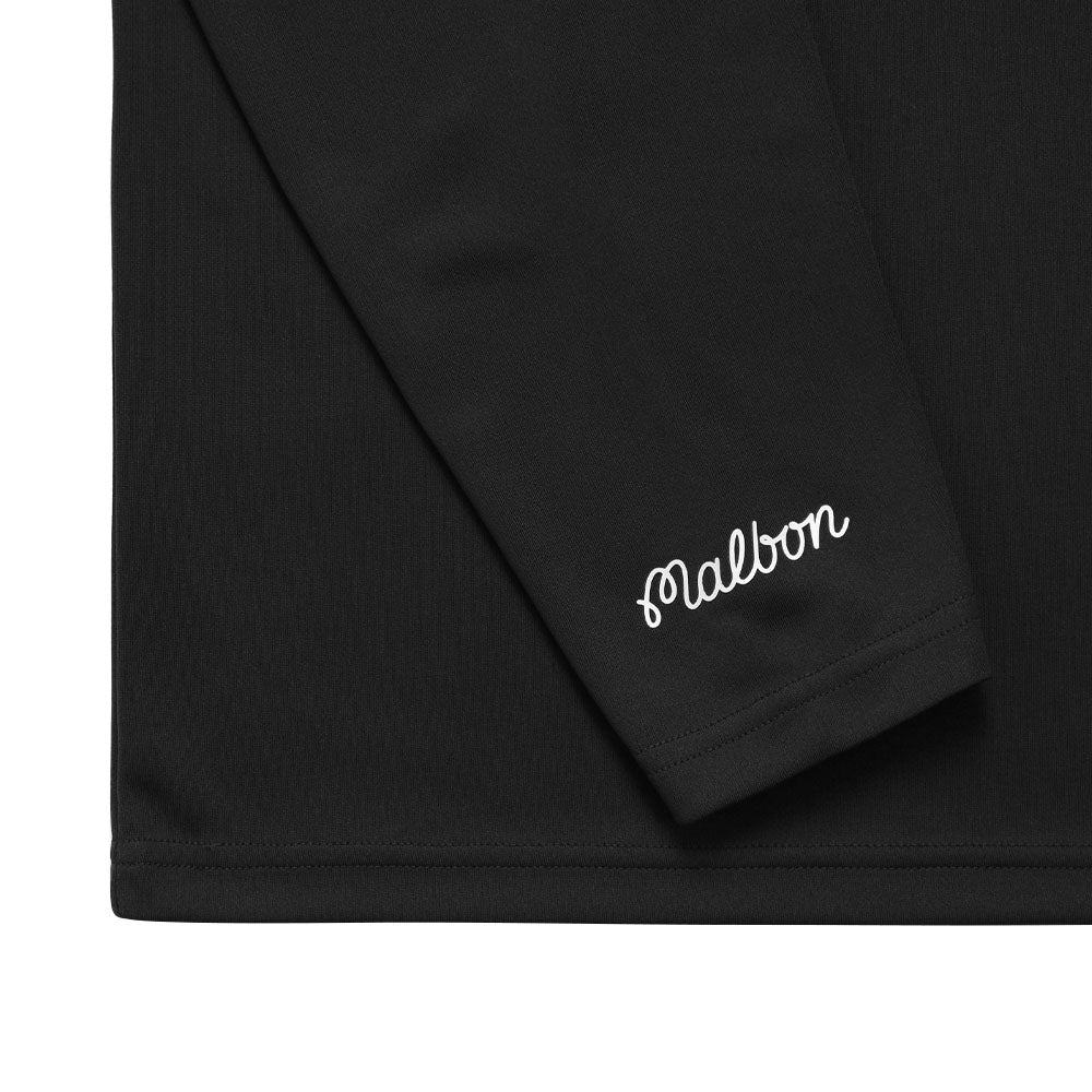 Malbon Performance 1/4 Zip Golf Pullover Black - FW23