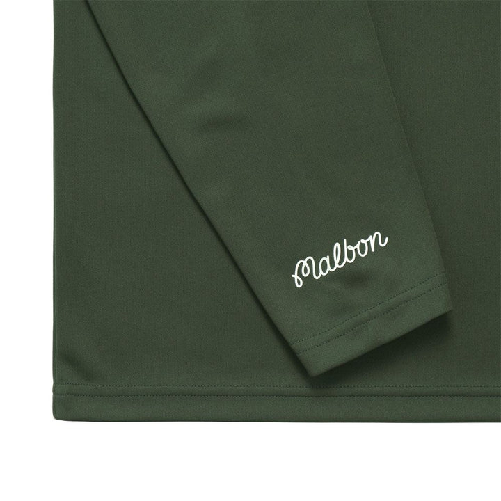 Malbon Performance 1/4 Zip Golf Pullover Forest Green - FW23