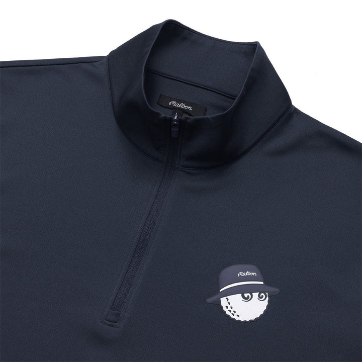 Malbon Performance 1/4 Zip Golf Pullover Navy - FW23