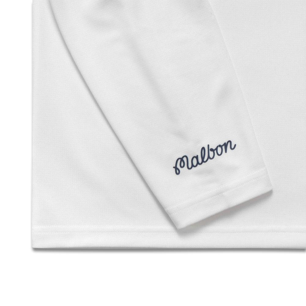 Malbon Performance 1/4 Zip Golf Pullover White - FW23