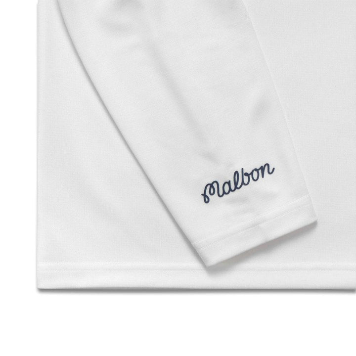 Malbon Performance 1/4 Zip Golf Pullover White - FW23