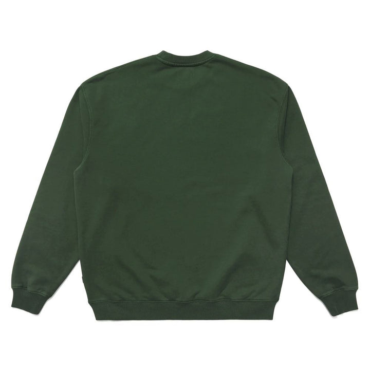 Malbon Script Crewneck Golf Sweater Hunter Green - 23 Men