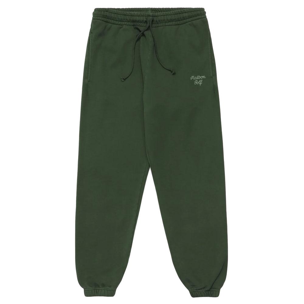Malbon Script Golf Sweatpants Hunter Green