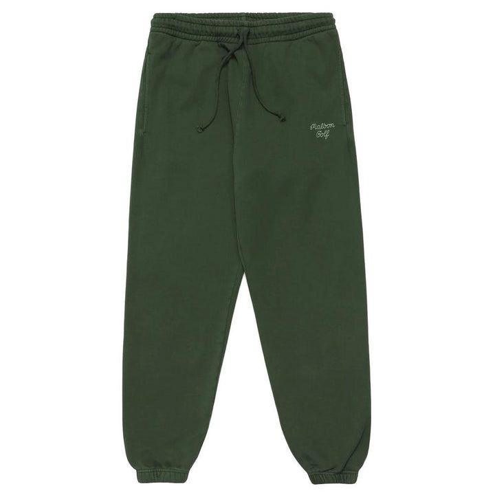 Malbon Script Golf Sweatpants Hunter Green