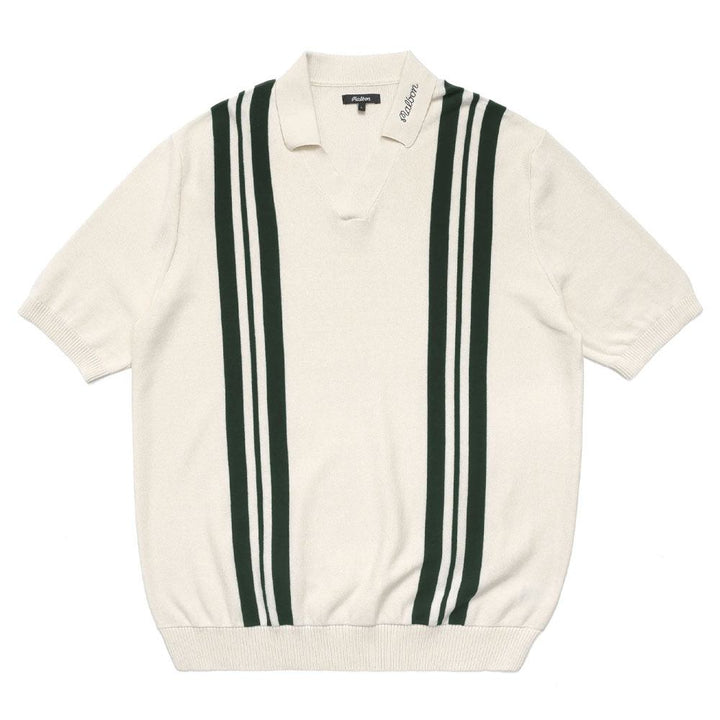 Malbon Everette Shortsleeve Knit Golf Polo Natural - 23 Men