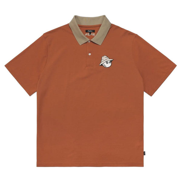 Malbon Buckets Boy Pique Golf Polo Cognac - 23 Men