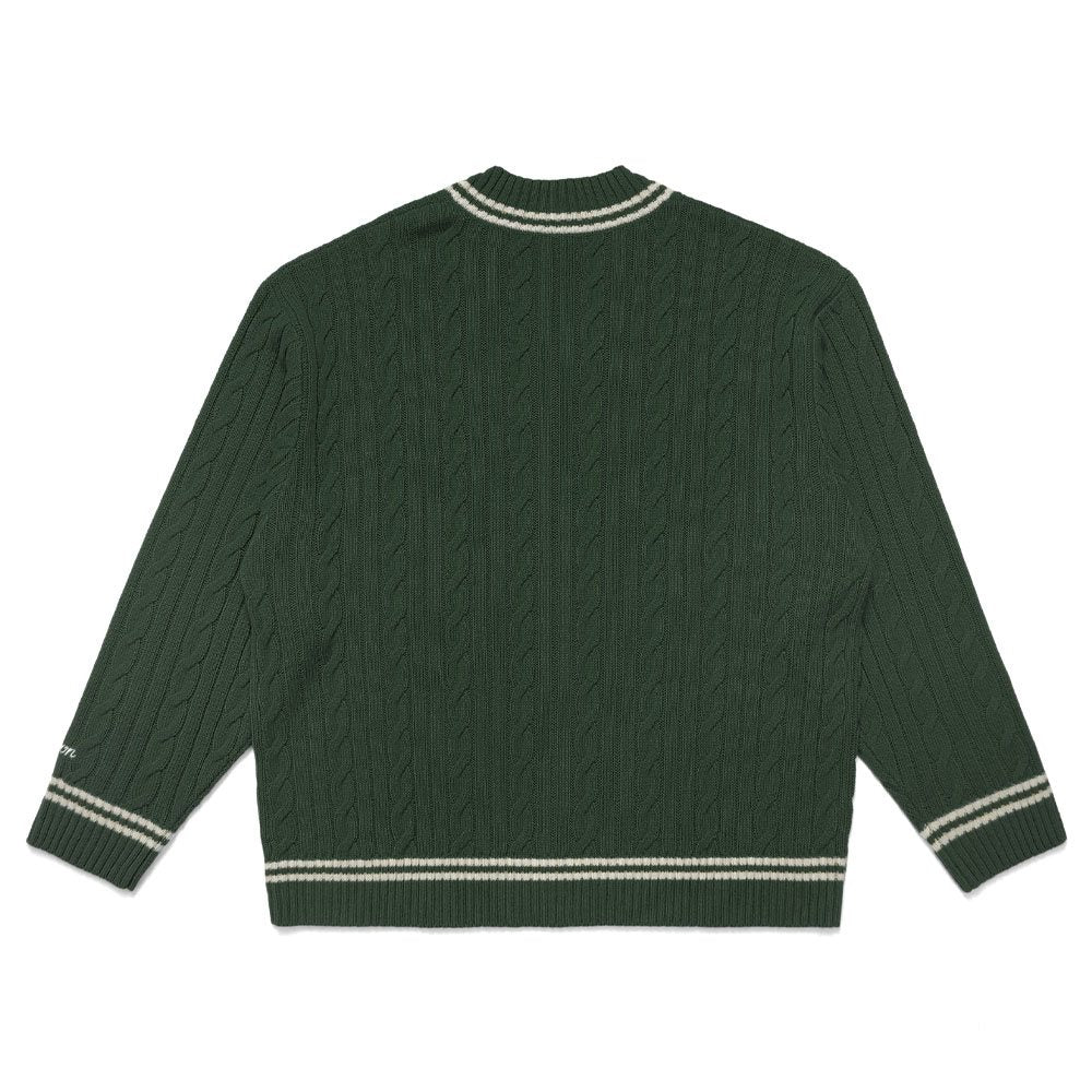 Malbon Ivy Cable Knit Golf Sweater 2023