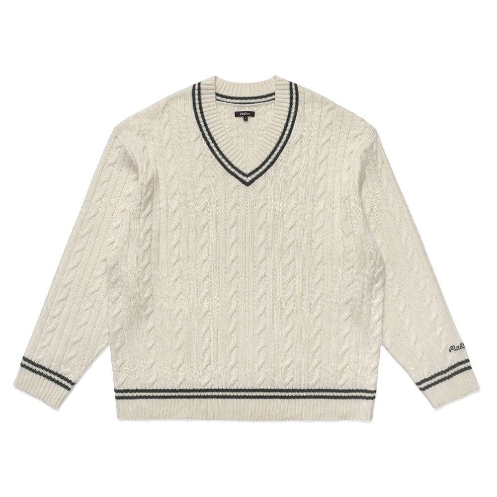 Malbon Ivy Cable Knit Golf Sweater 2023