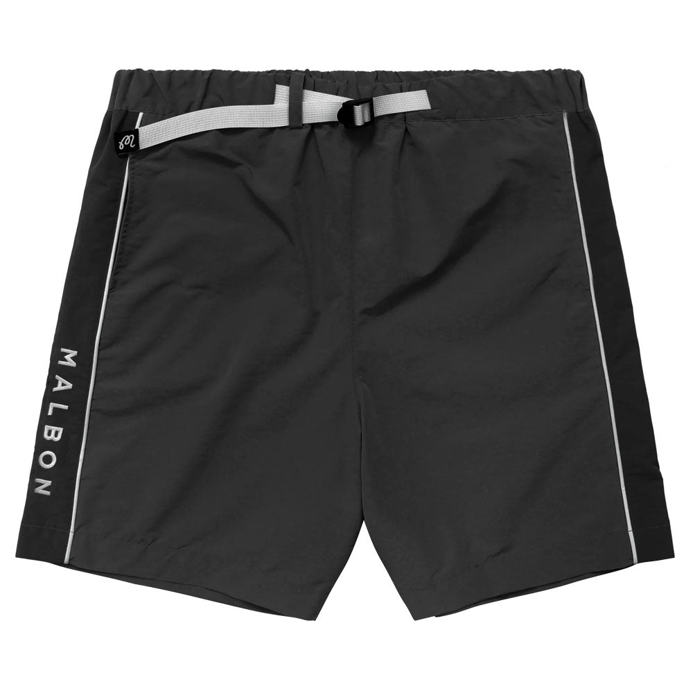 Malbon Island Strider Golf Shorts Obsidian