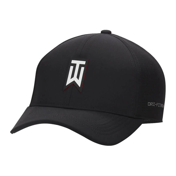 Nike Tiger Woods Structured Dri-FIT ADV Club Golf Cap Black/White - 23 Men
