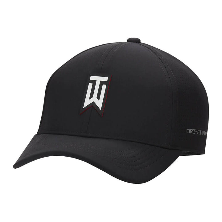 Nike Tiger Woods Structured Dri-FIT ADV Club Golf Cap Black/White - 23 Men