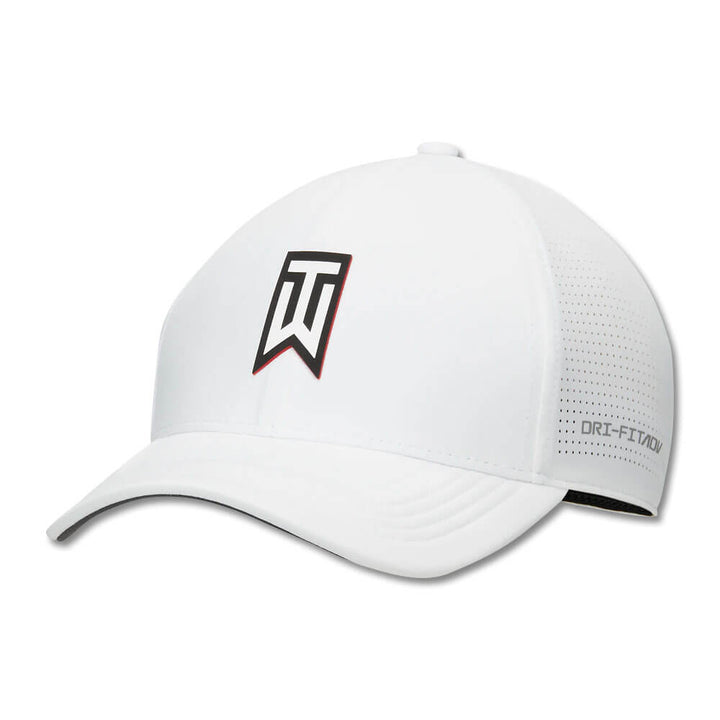 Nike Tiger Woods Structured Dri-FIT ADV Club Golf Cap White/Black - 23 Men