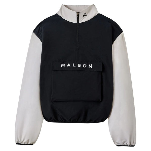 Malbon Daria Windbreaker Golf Pullover Black - 23 Women
