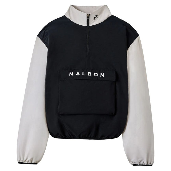 Malbon Daria Windbreaker Golf Pullover Black - 23 Women