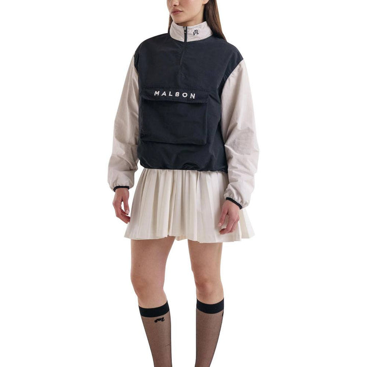 Malbon Daria Windbreaker Golf Pullover Black - 23 Women
