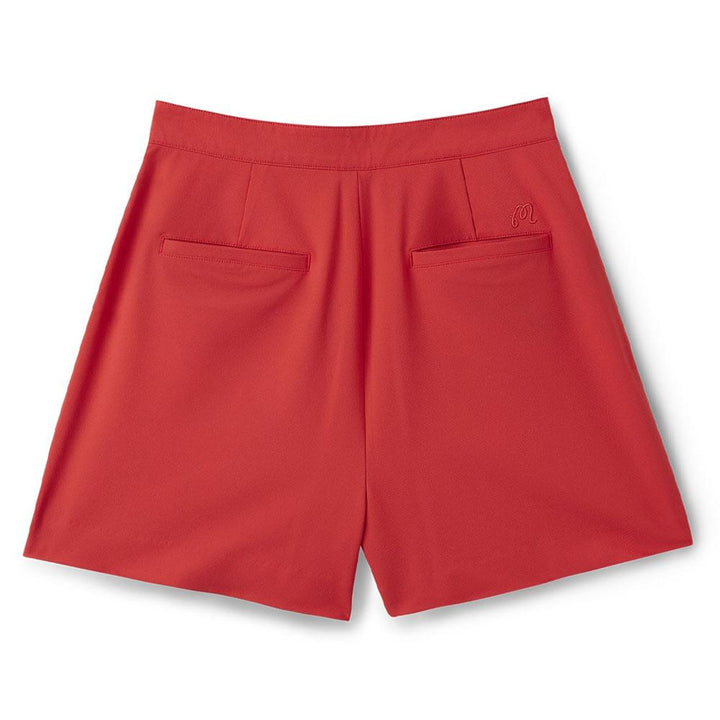 Malbon Marina Golf Shorts Red Women