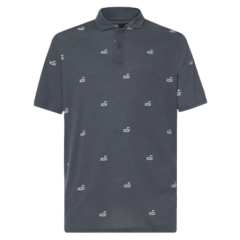 Oakley Flag Golf Polo Pattern Dark Slate - SS23 Men