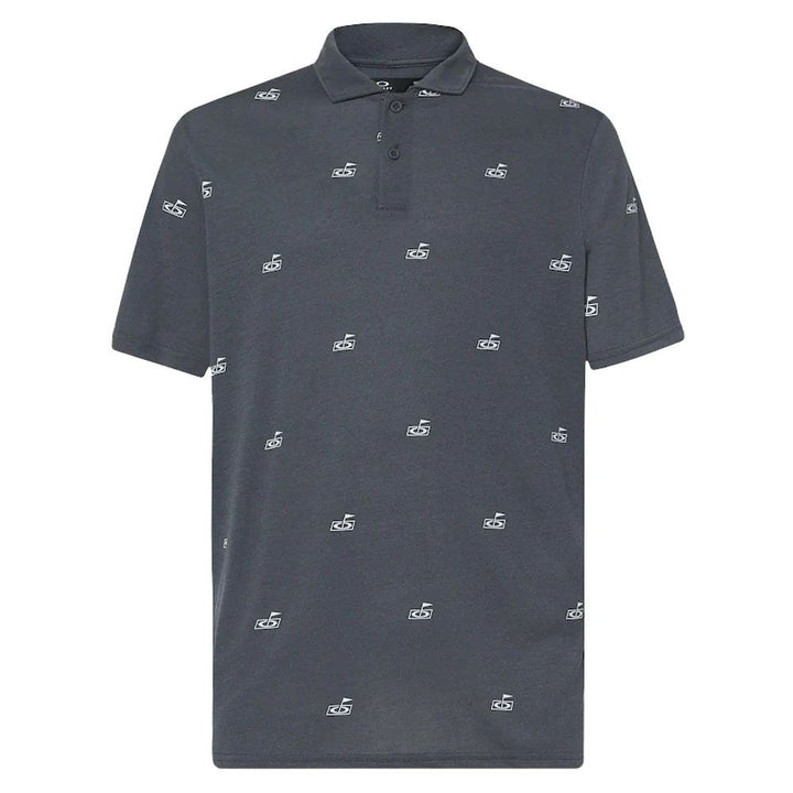 Oakley Flag Golf Polo Pattern Dark Slate - SS23 Men
