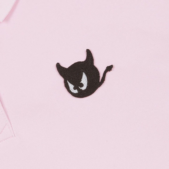 WAAC Essential Wappen Shortsleeve Golf Polo Pink - 23 Women
