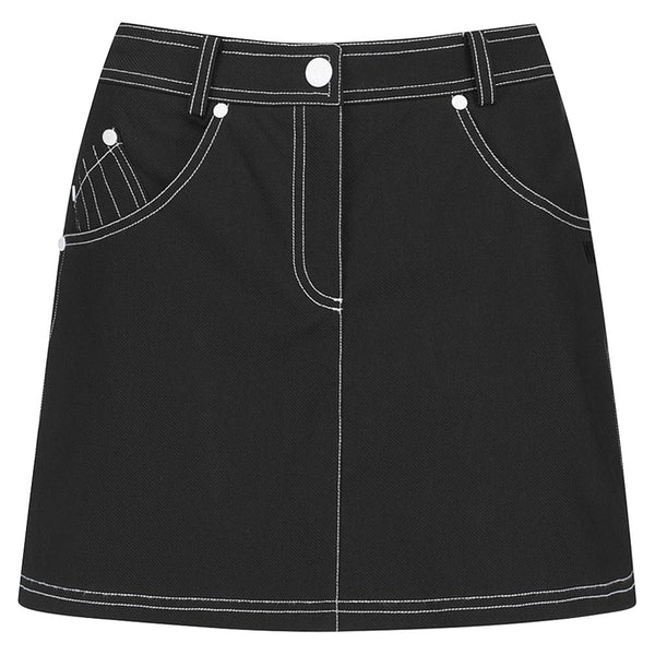 WAAC Essential Golf Skort Black - SS23 Women