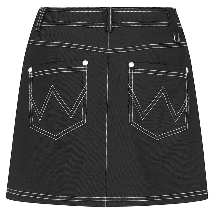 WAAC Essential Golf Skort Black - SS23 Women