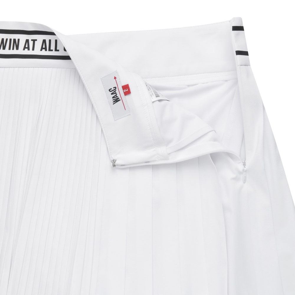 WAAC Accordion Pleated Golf Skort White - SS23 Women
