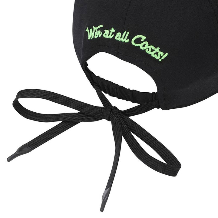 WAAC Waacky Jersey Ribbon Golf Cap Black - 23 Women
