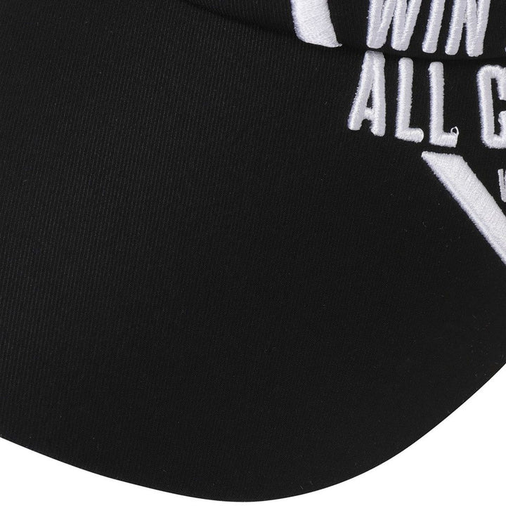 WAAC Heart Logo Sun Golf Visor Black - 23 Women