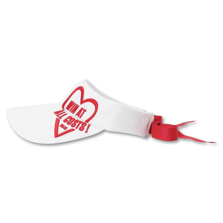 WAAC Heart Logo Sun Golf Visor White - 23 Women