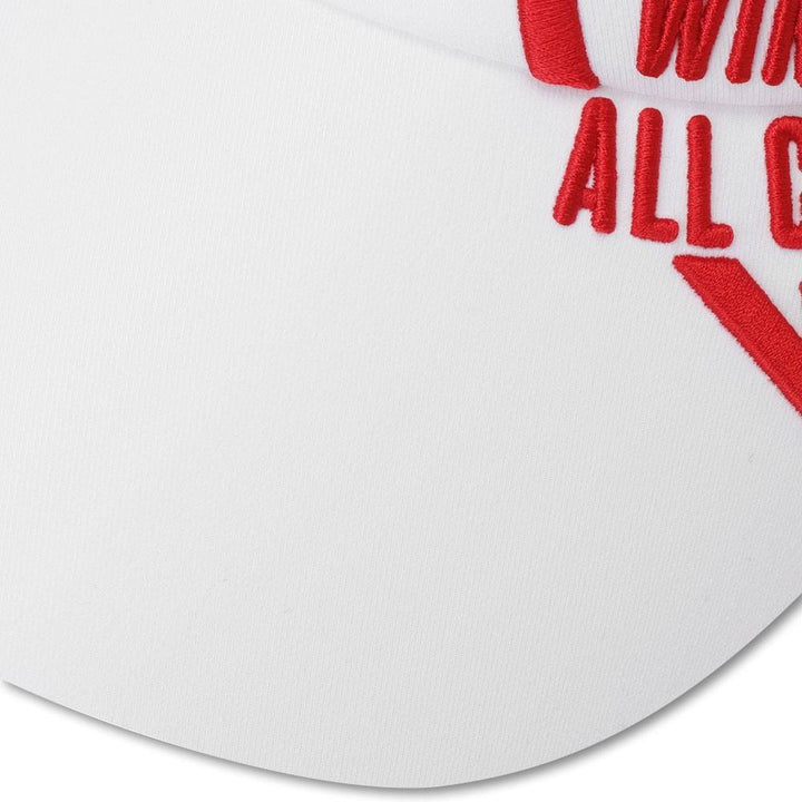 WAAC Heart Logo Sun Golf Visor White - 23 Women