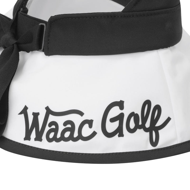WAAC Top Opened Ribbon Golf Bucket Hat Black - 23 Women