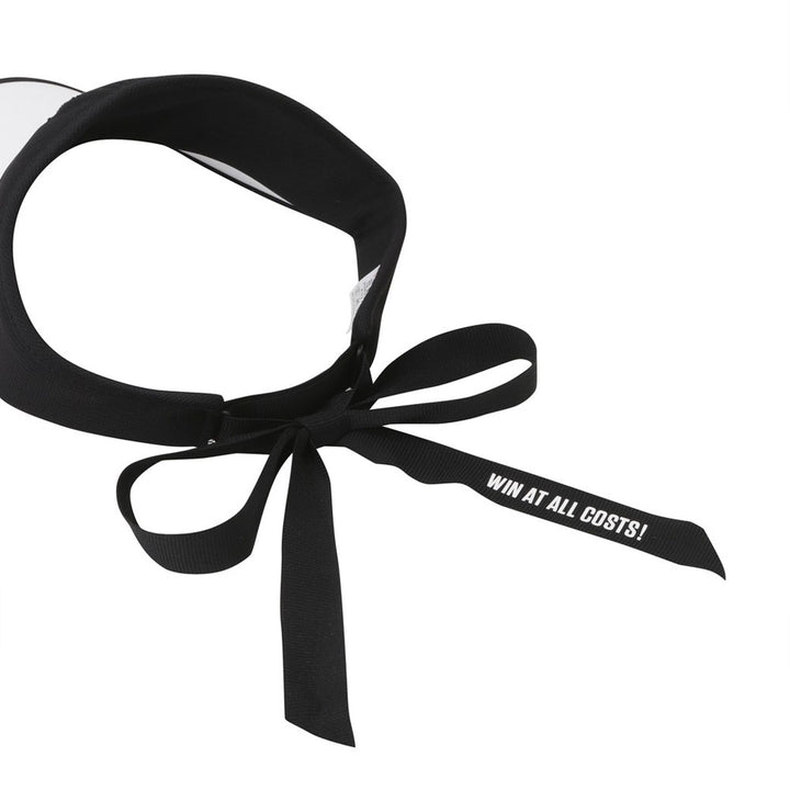 WAAC Waacky Ribbon Sun Golf Visor Black - 23 Women