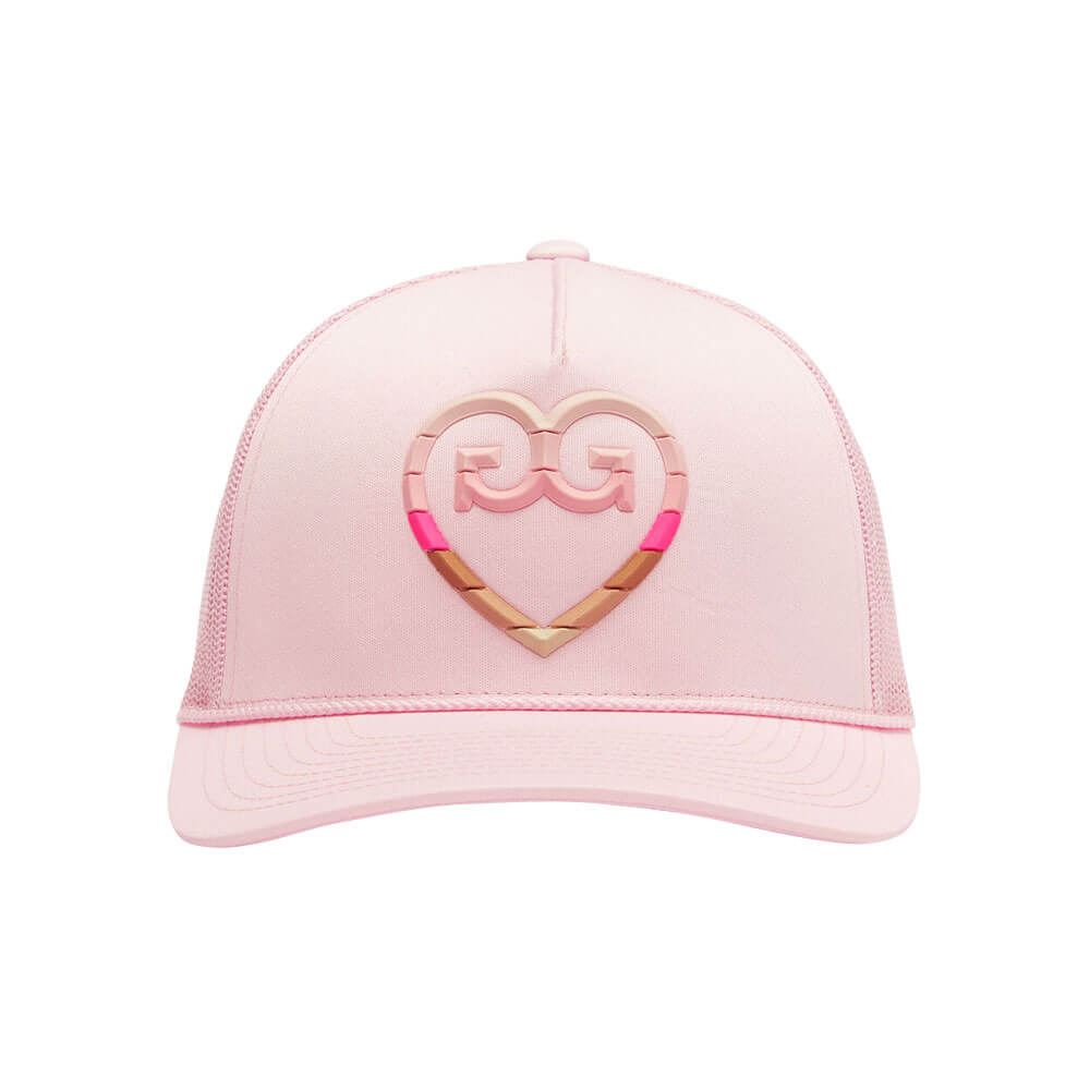 Gfore Striped Heart G's Interlock Knit Trucker Golf Cap 2023 Women