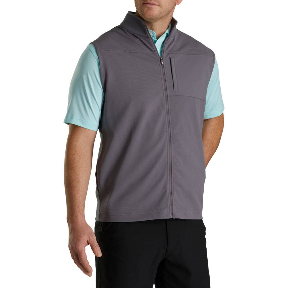 FootJoy Ottoman Knit Full Zip Golf Vest 2023